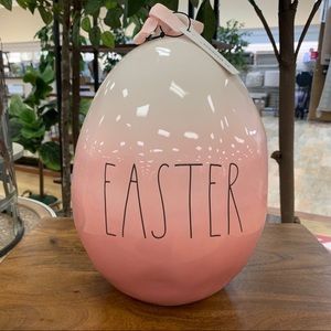 Rae Dunn XL EASTER Two Tone Egg Decor 🎁 12x8 NWT
